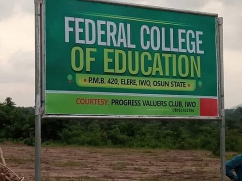 FEDERAL COLLEGE OF EDUCATION IWO – IWO, OSUN STATE